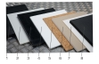 Izolačné materiály, ktoré sú súčasťou dodávky: 1 Armaflex, 2 PMMA (polymetylmetakrylát), 3 POM (polyoxymetylén), 4 polystyrén, 5 korok, 6 sadra, 7 drevotrieska, 8 PS (polystyrén)