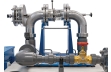 Kaplanova turbína HM 450.04 pripojená k trenažéru HM 450C