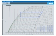 Snímka obrazovky softvéru: log p-h diagram